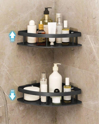 Support De Rangement D'angle (1 Pièce) De Salle De Bain Sans Poinçonnage