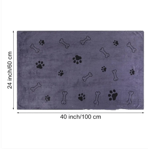 Serviette de bain pour animaux